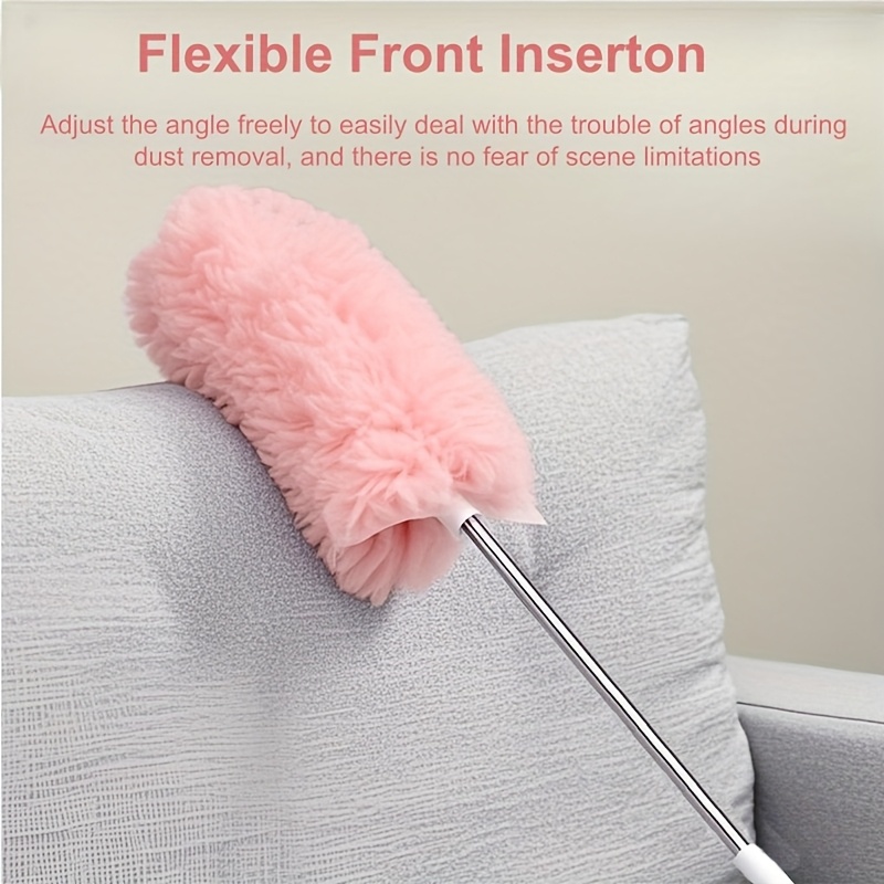 6 15pcs extendable handle electrostatic dust remover duster set disposable non woven fabric for effective dusting in cars furniture kitchen and bedroom Product details 3