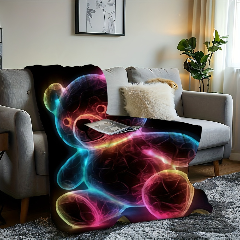 1pc plush toy blanket sets neon teddy bear plush toy Temu Mauritius