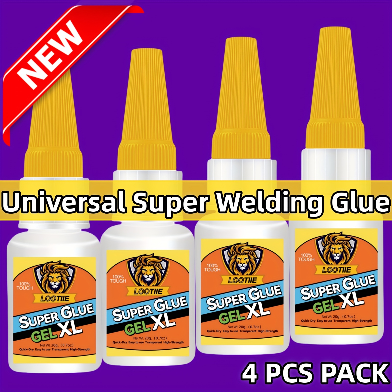 4 pack super strong quick drying   10 second curing time universal for   wood ceramic glass multi purpose all purpose     for welding and repair industrial and scientific tapes   and sealants