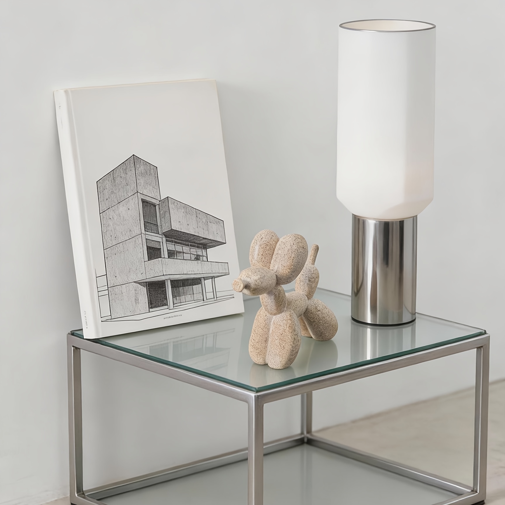 TEMU Artistic Balloon Dog Solid Sandstone Statue, 3.9 Inches In Size With Texture, Suitable For Use As An Indoor Soft Decoration Item At The Entrance