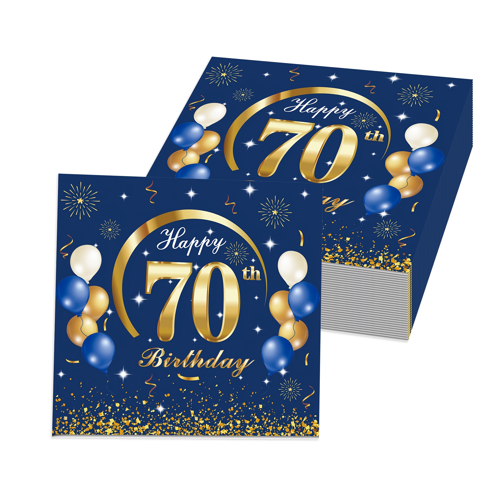 E-shop 40 Servietten für ein 70. Geburtstagsfest