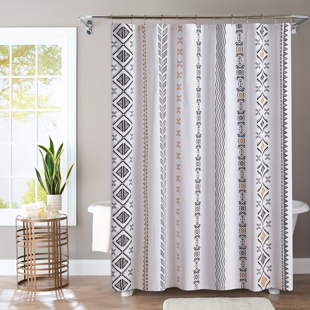 Boho Shower Curtain - Temu