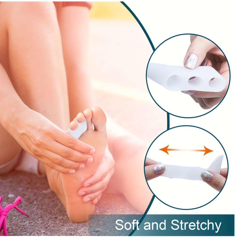 1 Pair Gel Toe Separators for Third to Fifth Toes