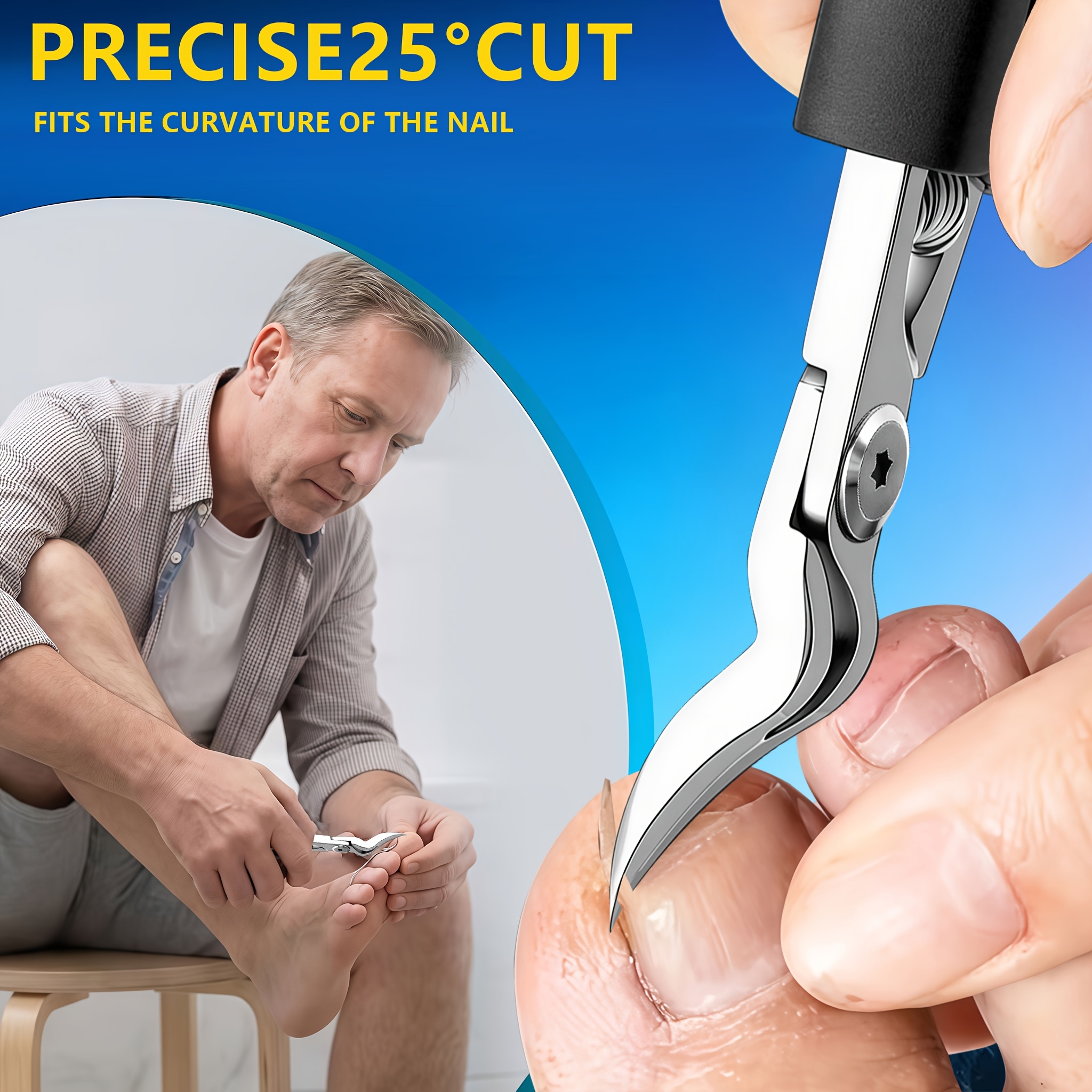 16pcs Heavy-Duty Toenail Clipper Set