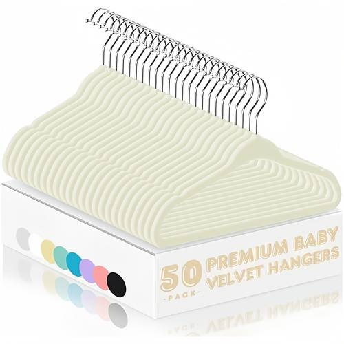 50 velvet hangers for durable non slip brushed ideal for infant toddler clothes durable for daily use