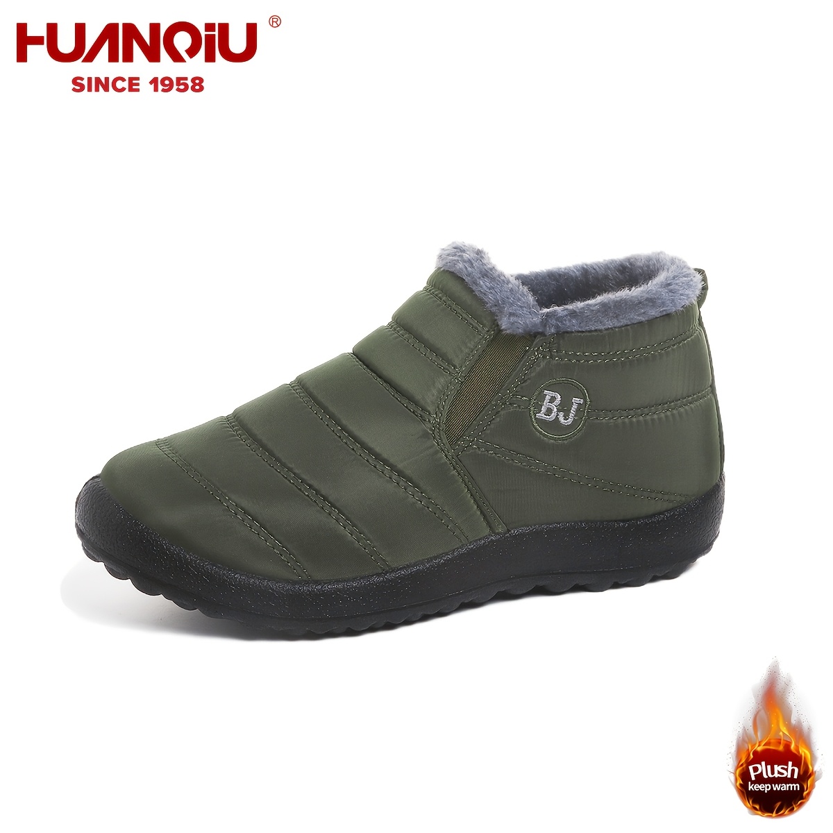 Men's Winter Snow Boots with Thickened Fleece