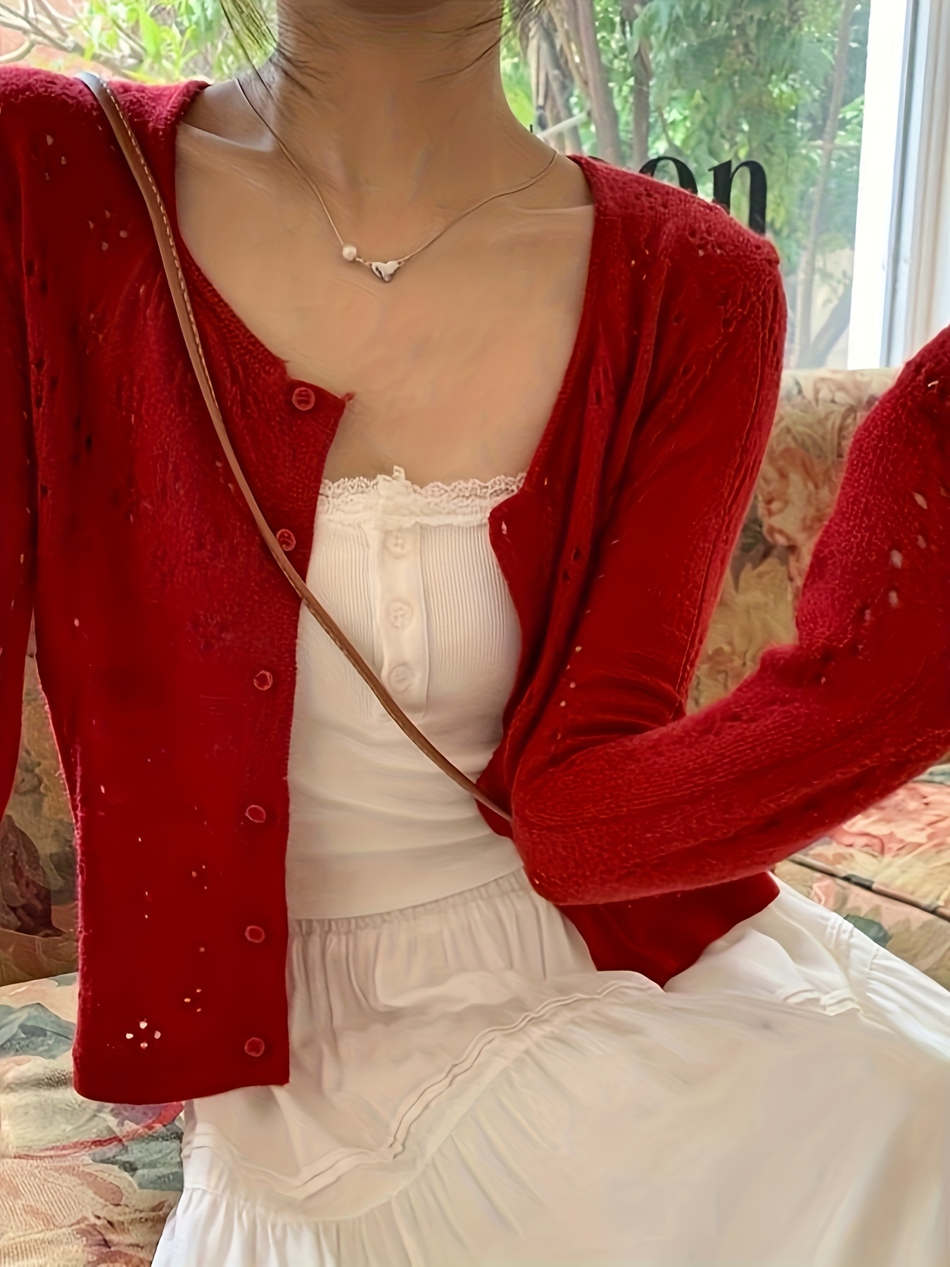 トップス HEAP layer knit tank - tea party red layer knit tank / heap / tea party red