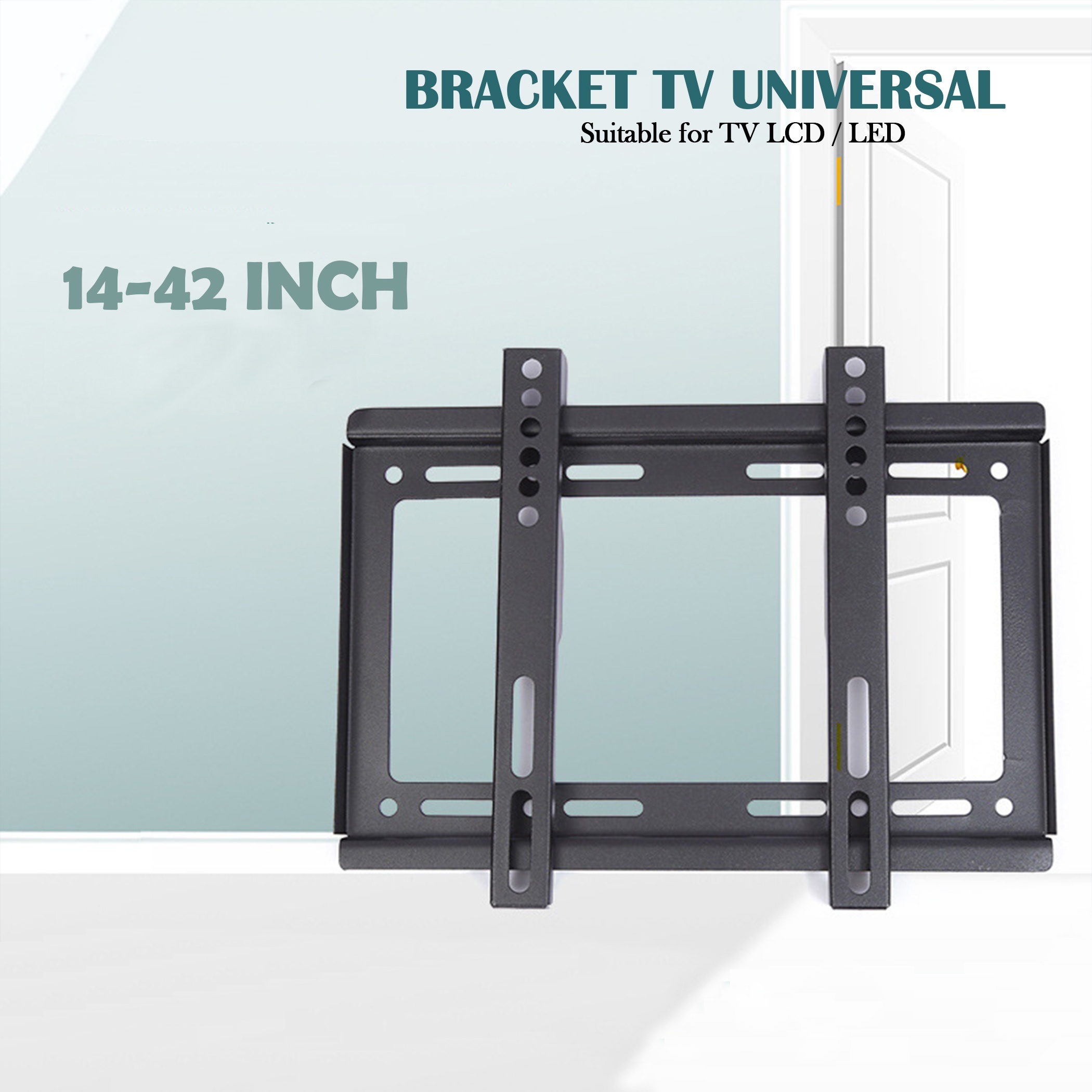 

Universal Tv Wall Mount Bracket For 14-42 Inch Lcd , Fixed Iron Mounting, Easy Wall Installation, No Electricity Required