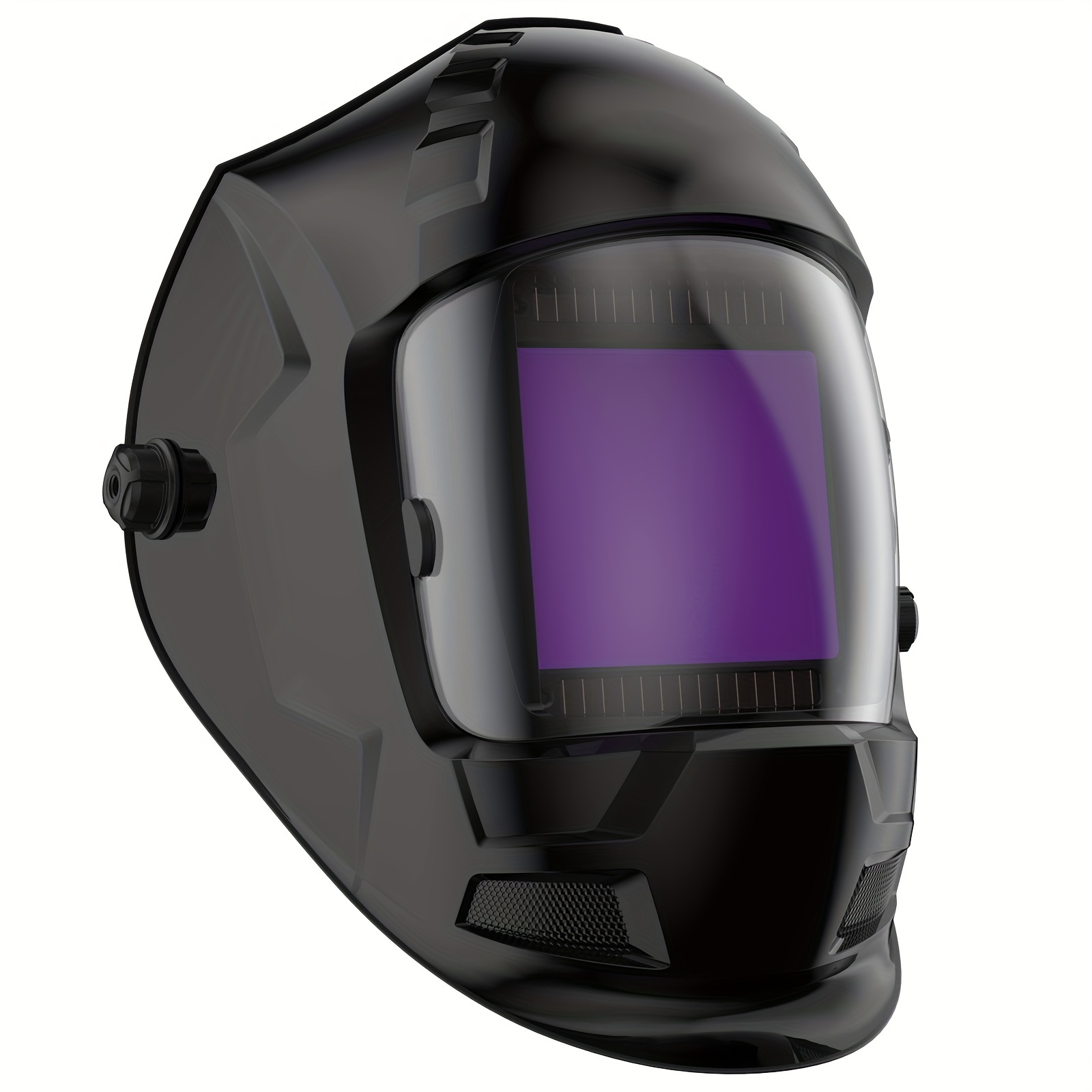 

Large Viewing Screen True Color Solar Power Auto Darkening Welding Helmet, Hemispherical Lense, 4 Arc Sensor Wide Shade 4~5/9-9/13 For Tig Mig Arc Weld Grinding Welder Mask