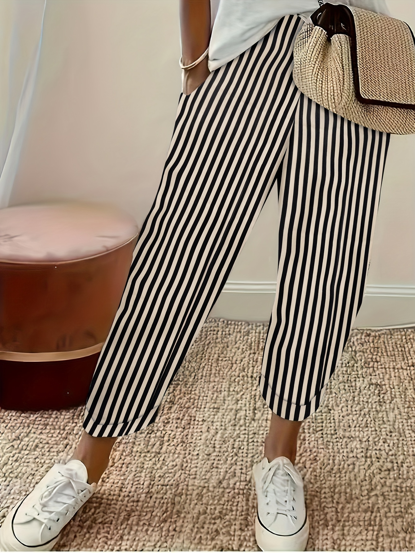 y2k striped pants sold on Temu United States