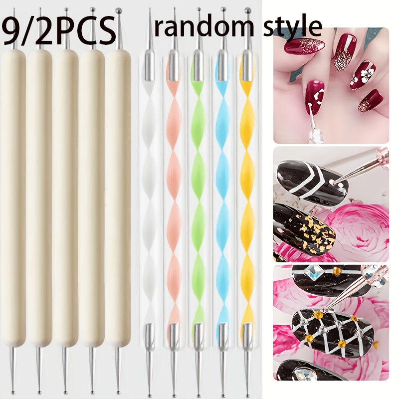 Double-Ended Nail Dotting Tools for Nail Art Applications