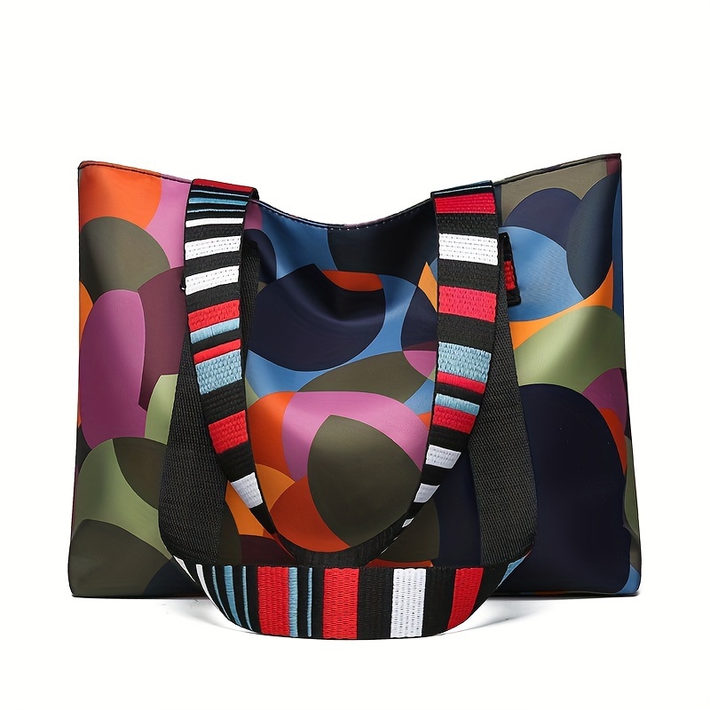 Felisi Nylon Tote Tote Bag Resistente Women's Trendy Colorblock