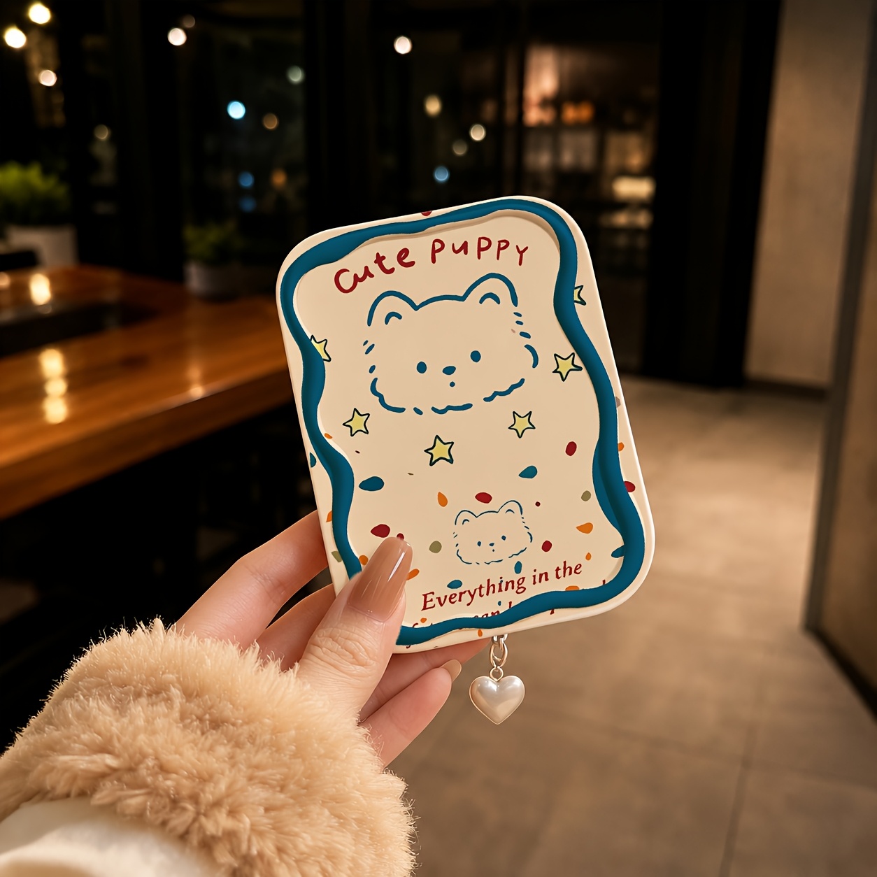 Cat Folding Makeup Mirror, Portable Mini Handheld Design