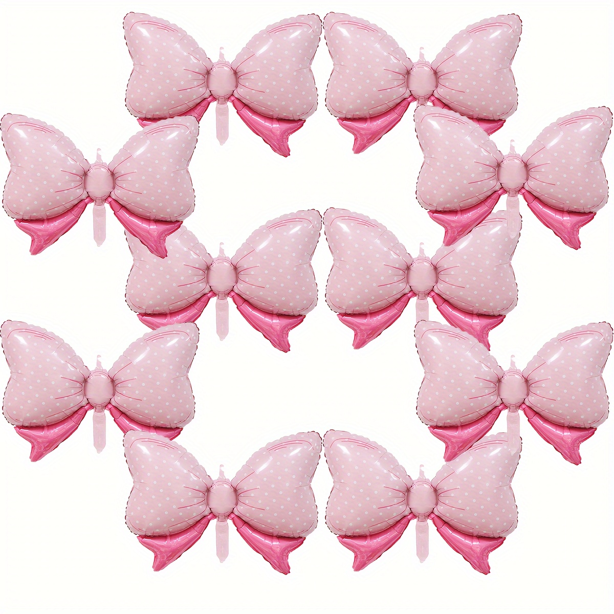 

10pcs Bow - For Parties, Weddings & - No Needed, Aluminum Film Decorations