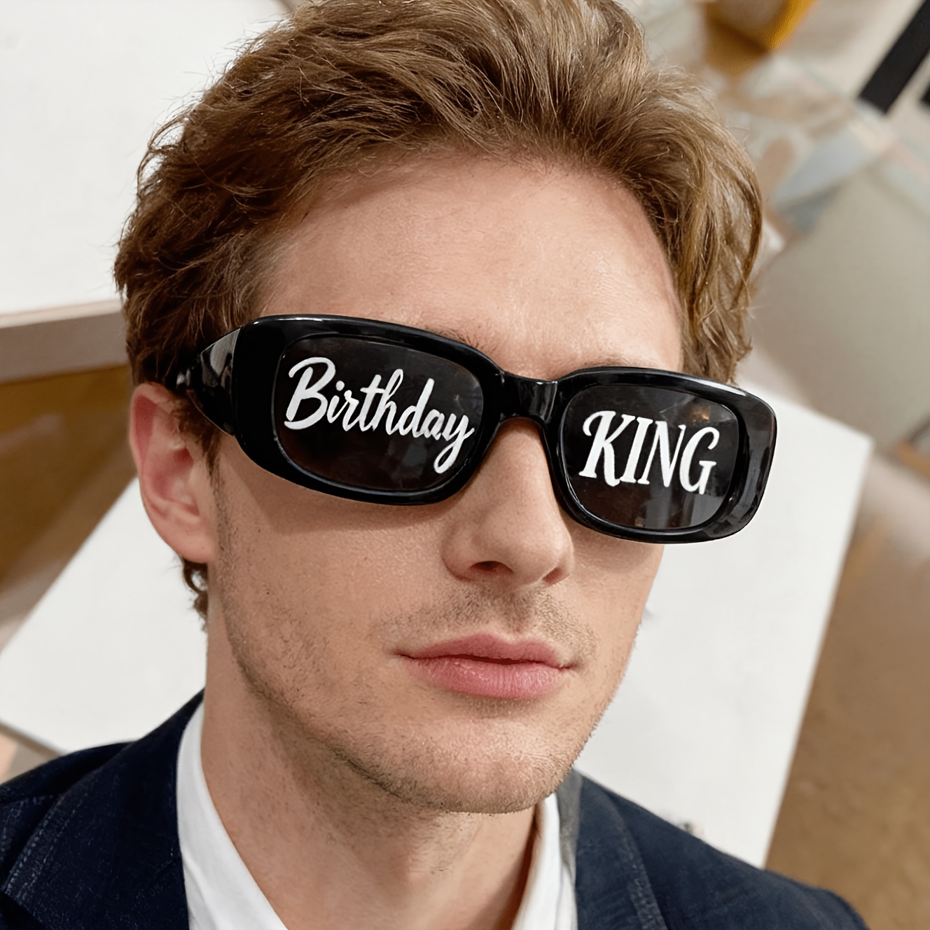 TEMU Birthday King Decorative Novelty Glasses For Birthday Accessories, Decorative Glasses, Baddie Birthday Outfit, Party Favors, Photo Booth Props