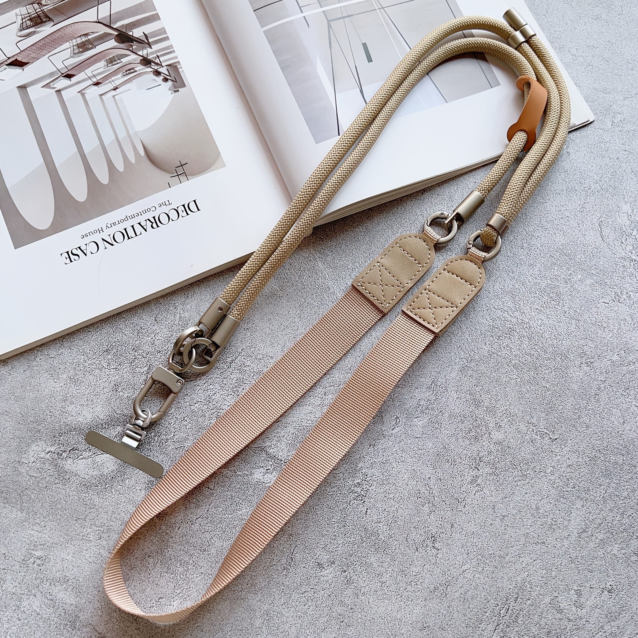 TEMU Outdoor Crossbody Multi-functional Phone Lanyard, Anti-loss Neck Strap For Hiking, Neck-hanging Phone Lanyard, Exquisite Anti-theft Shoulder