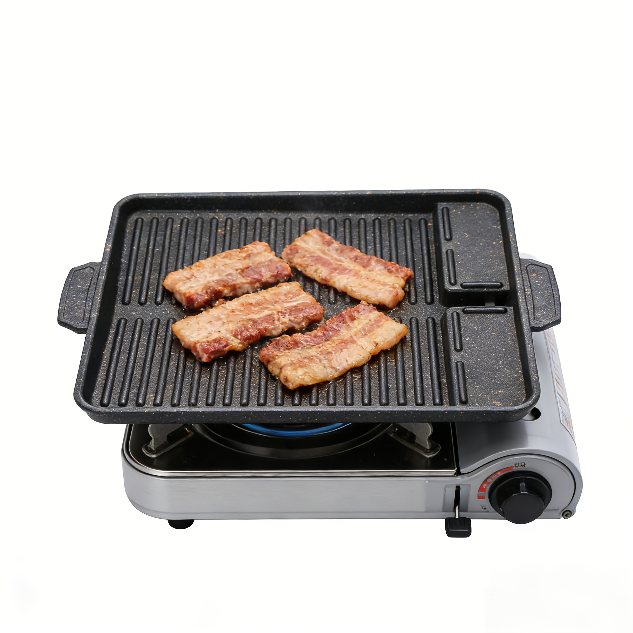 1pc   style rectangular maifan   pan non stick coating lightweight aluminum for indoor outdoor use compatible with gas stove  
