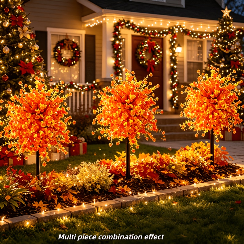 outdoor fall decorations sold on Temu United States