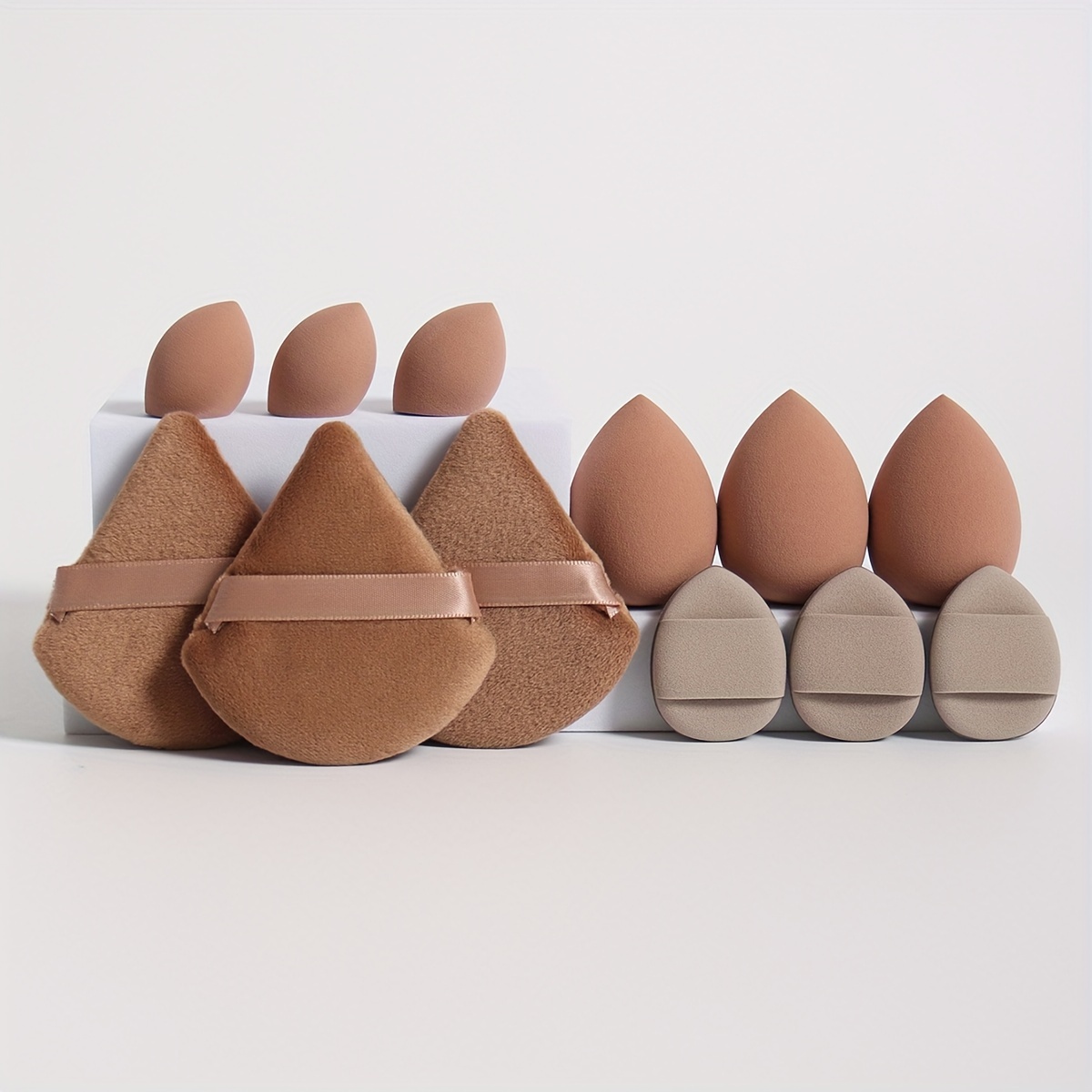 12pcs Multi-Colored Makeup Sponge Set for Blending