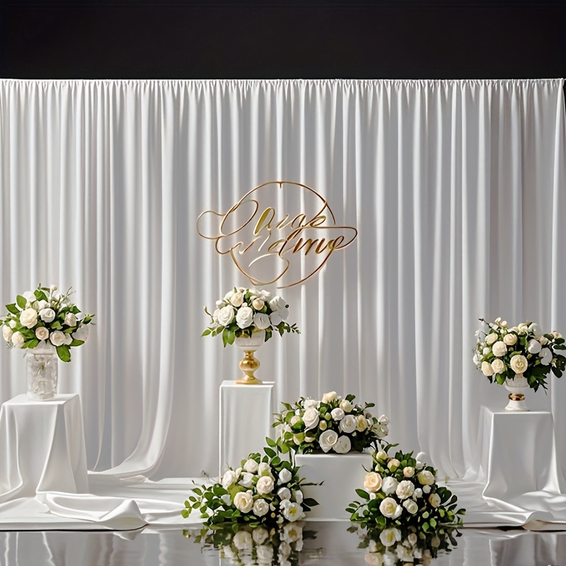 White Backdrop - Polyester Fabric for Events