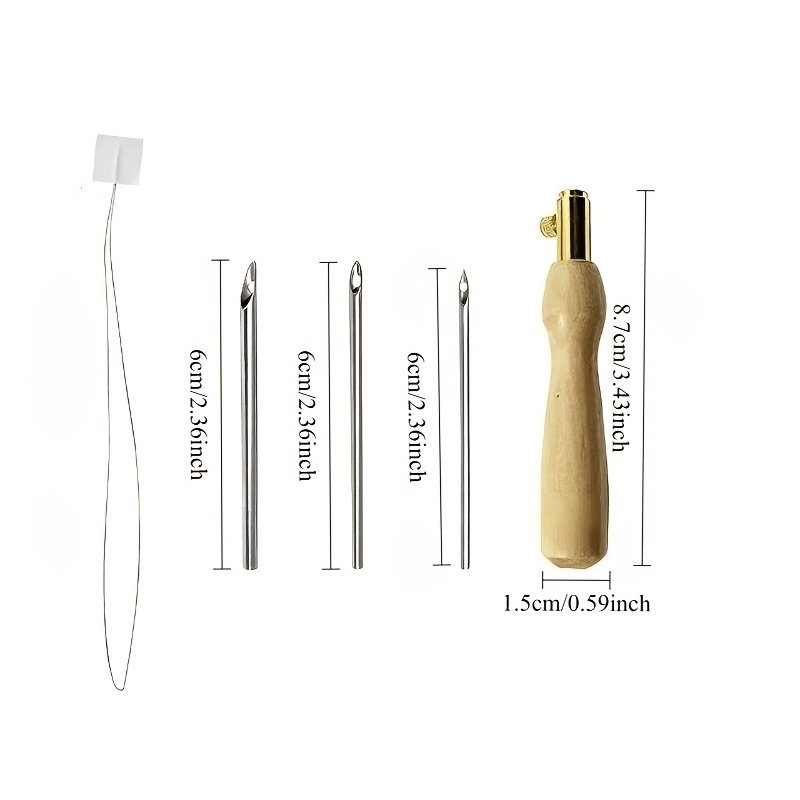 Punch Needle Tool Kit for Embroidery, Complete Set with Needles