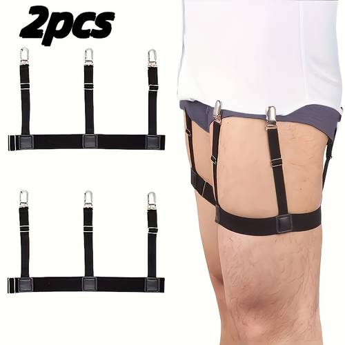 1pc 2pcs shirt hem clip dress shirt hem stay anti slip shirt hem clip for men and women anti wrinkle and non slip elastic adjustable unisex