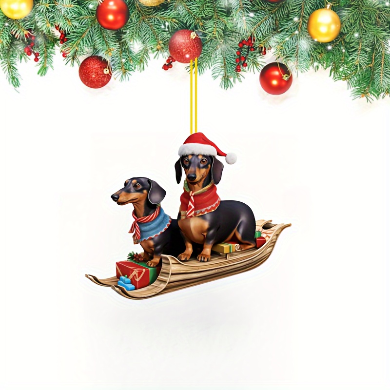 

1pc On , Christmas & Halloween Hanging Decor, Keychain Accessory, 2d Sausage For Car & , Fit, No Needed