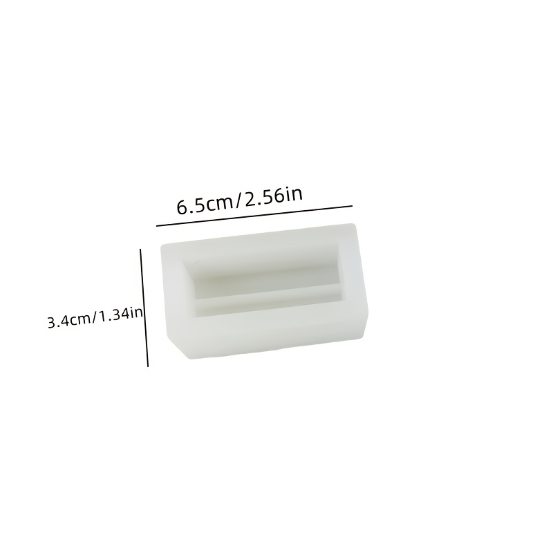E-shop DIY Epoxidharz-Gießform - Rechteckiger Kartenhalter & Notizständer, Silikon-Geometrische Bastelform für handgefertigte Gips- & Harzkunst,