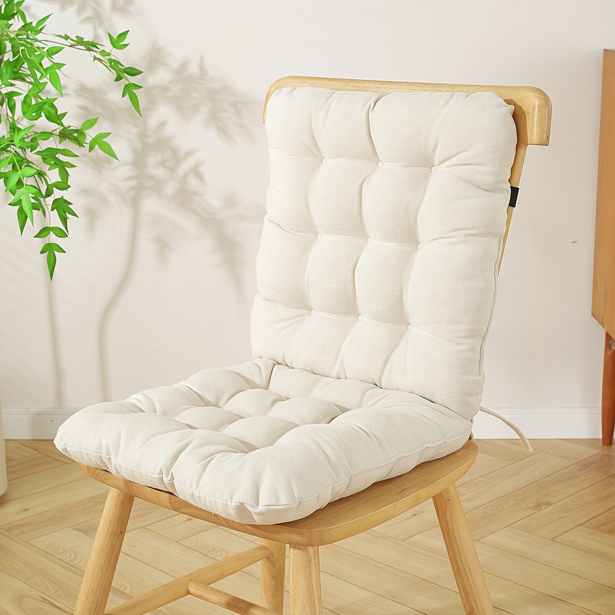 TEMU Chair Cushion - Thick, Warm & Comfortable For , Versatile Solid , Bedroom & Home Decor