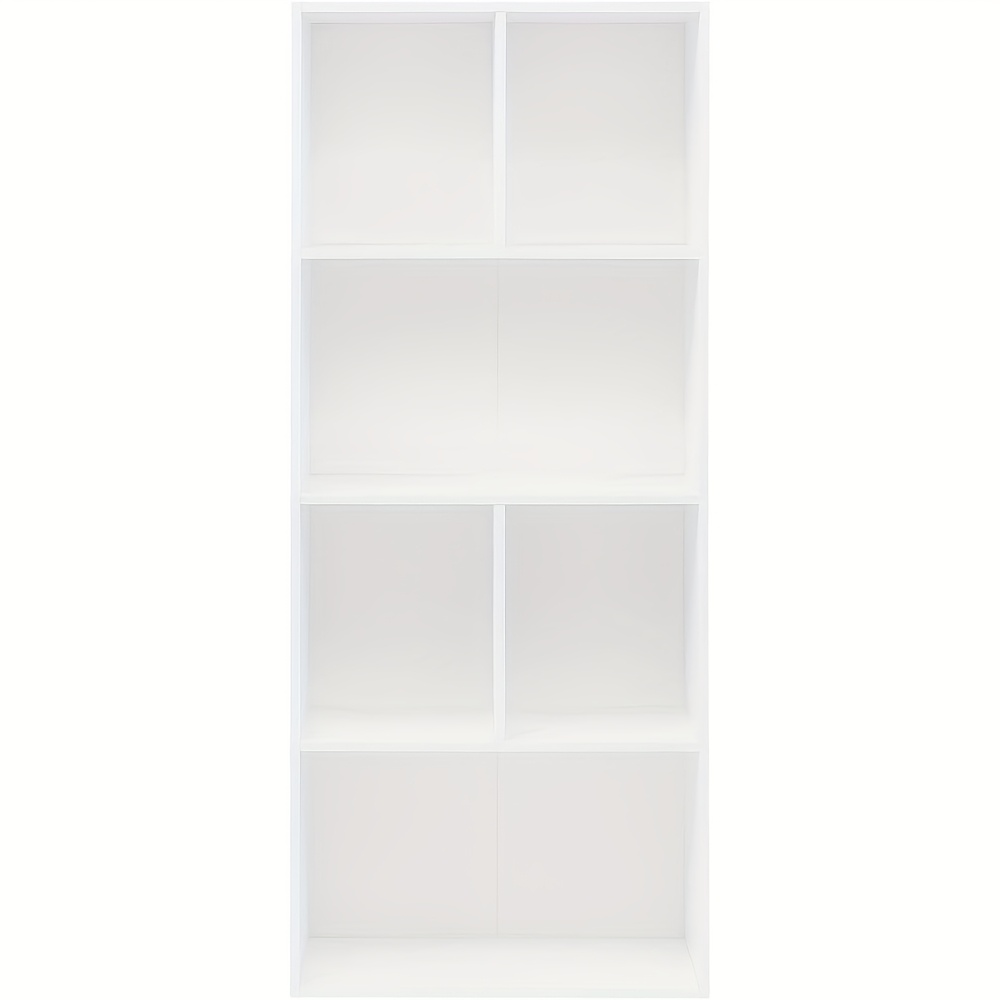 1pc Bookcase With 6 Compartments, Bookcase, Independent Shelf, Shelf, Storage Rack, File Rack, Room Divider, 50.2 X 118 X 29.2cm