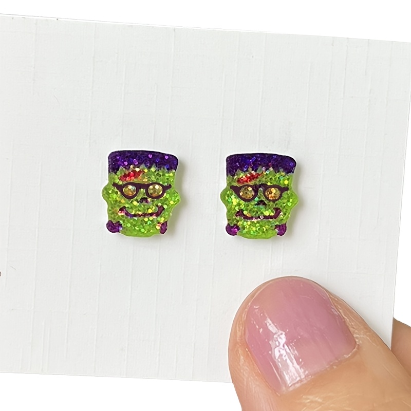 Halloween Mini Sparkly Stud Earrings Set