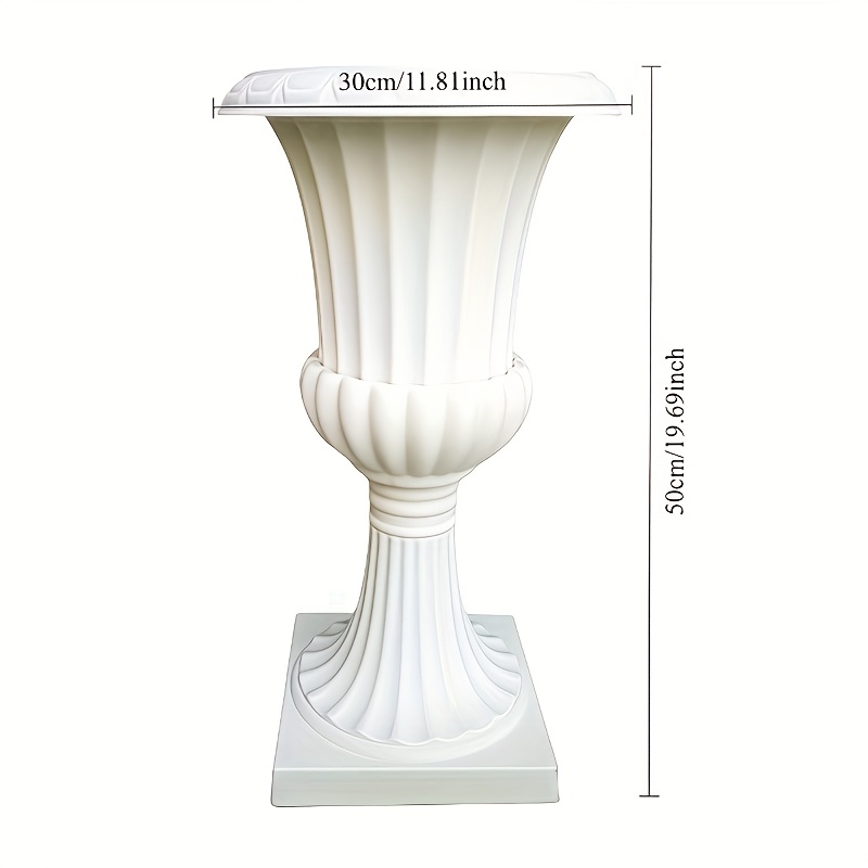 1 Large European Roman Flowerpot | Plastic Wedding Flowerpot, Base Bottle Potted Plant, , Suitable For Porch And Front Hall Use, Contemporary Style