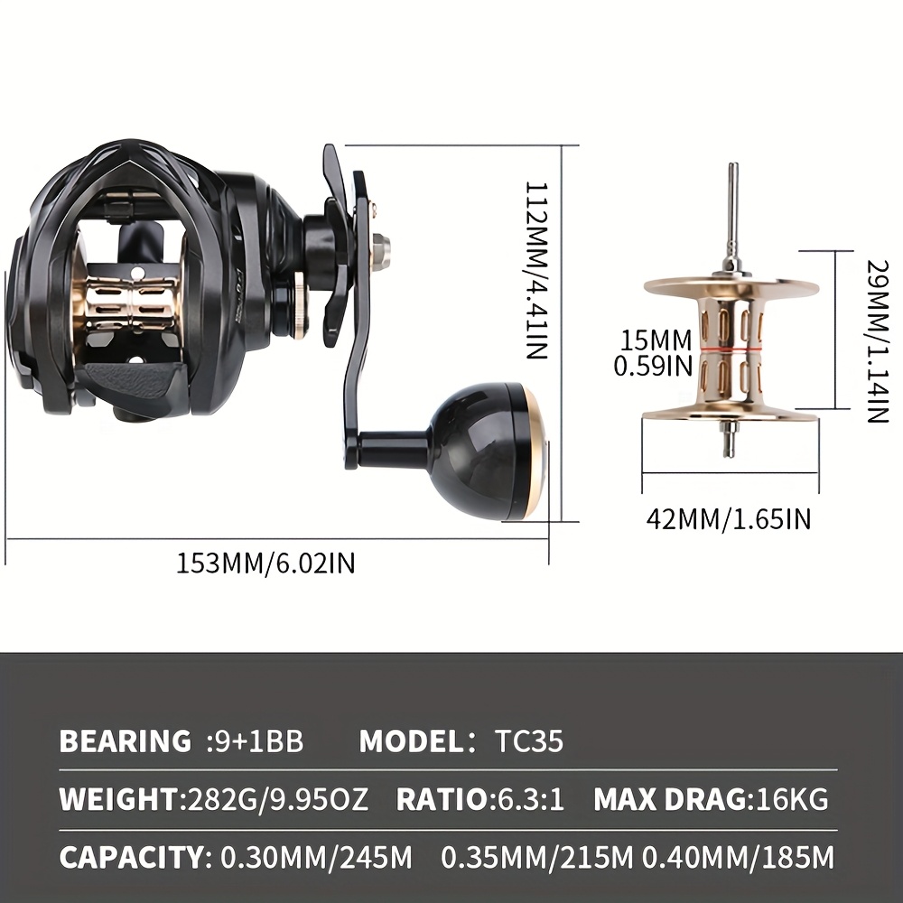 fishing reel slow pitch jigging reel saltwater heavy duty - Temu Italy