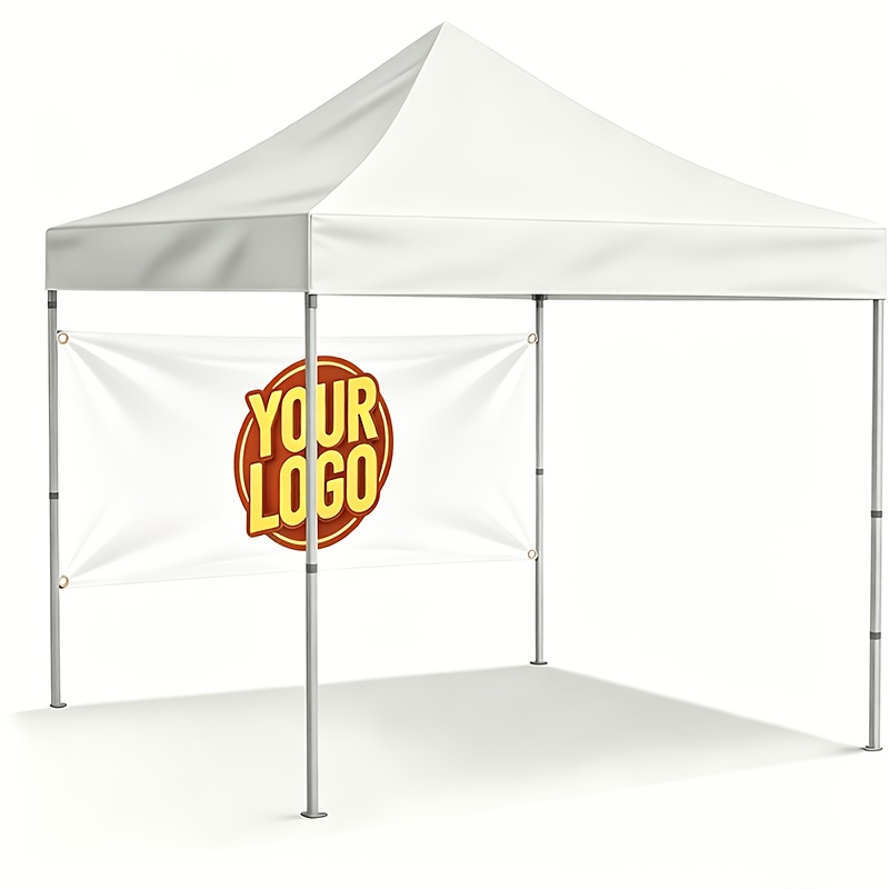 TEMU Baldacchino personalizzato 1 pz, disponibile in pi羅 colori, striscione per e mantovana opzionale, personalizza il tuo marchio (solo striscione e