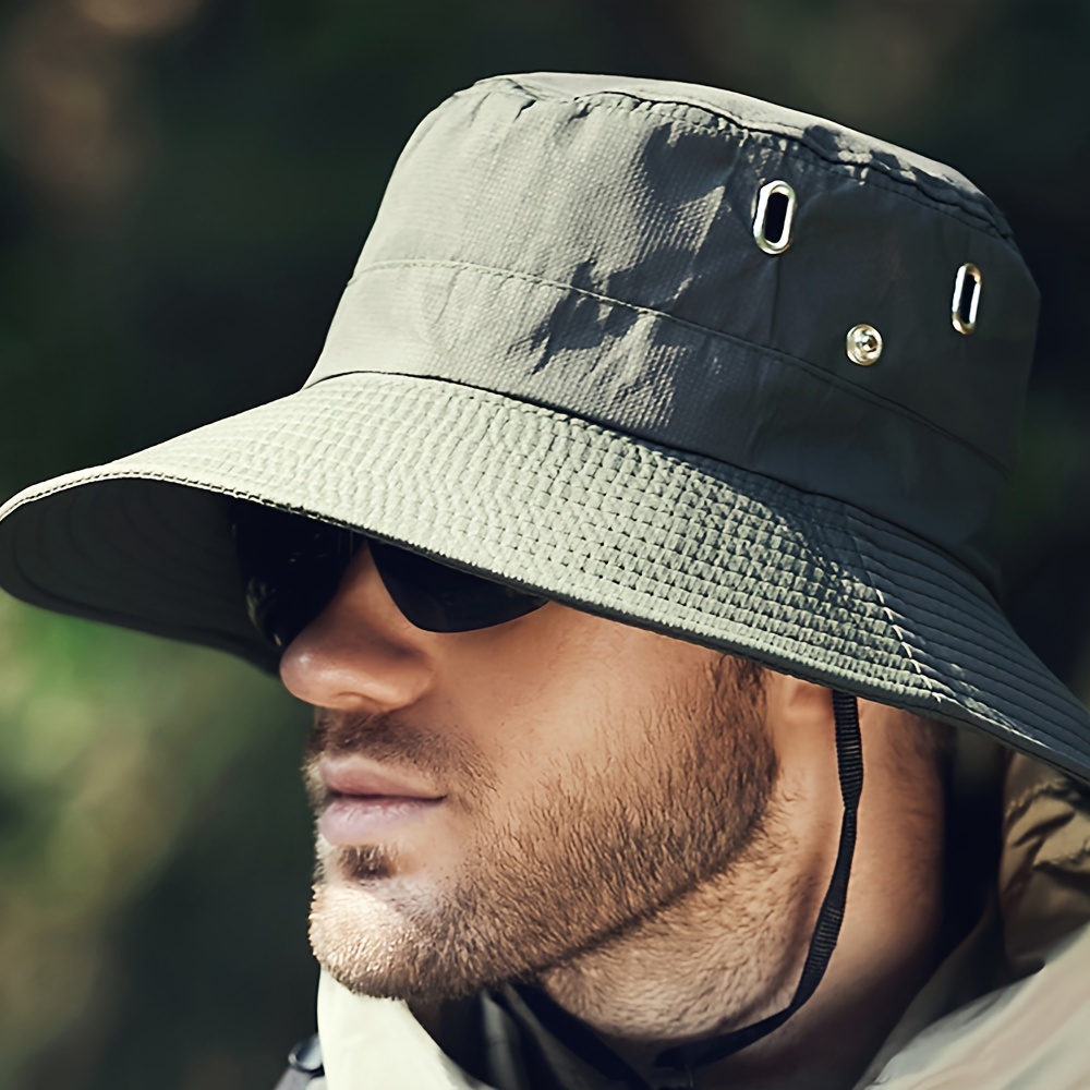 Minimalist Solid Color Boonie Hat Adjustable Lightweight Sun - Temu