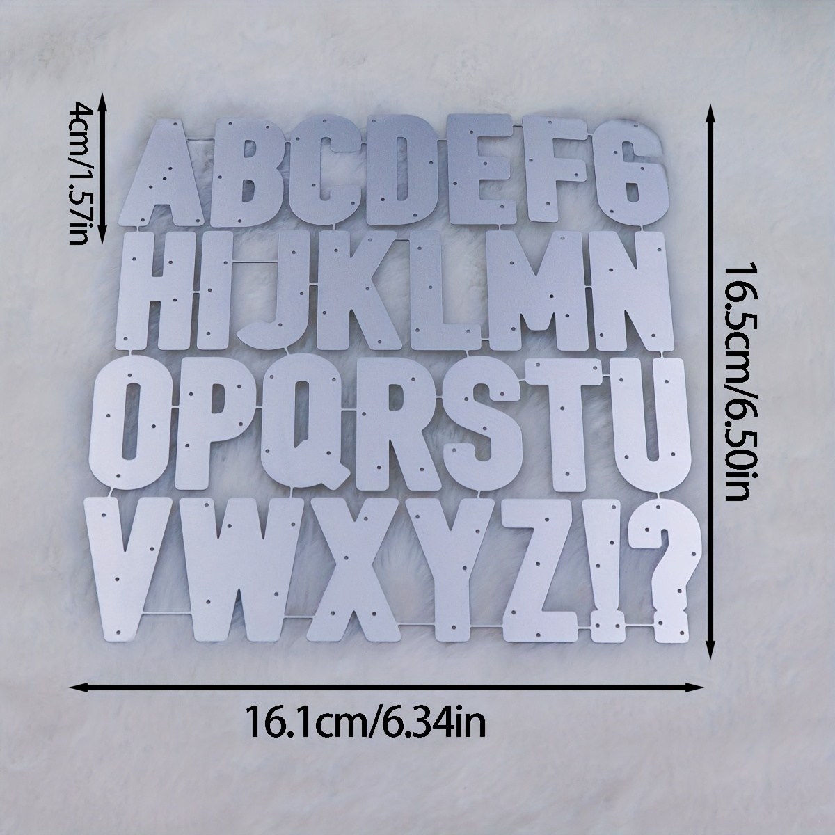 Image of 1pc Carbon Steel Letter Metal Die-cutting - A To Z Metal Templates, Suitable For Diy , Photo , Card Making, Paper Handicrafts, Letter Templates