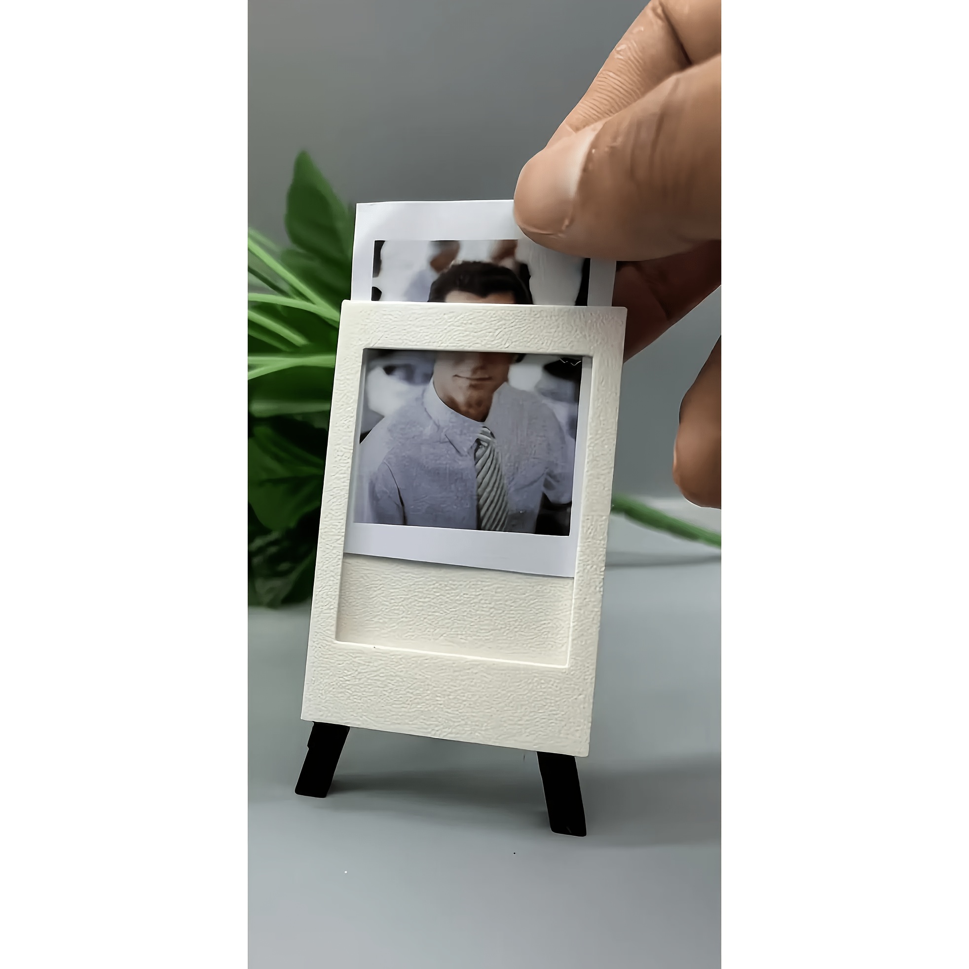 TEMU Cavalletto portafoto mini , cornice riutilizzabile da tavolo, espositore multiscenario, regalo decorativo per compleanno, anniversario, festa,