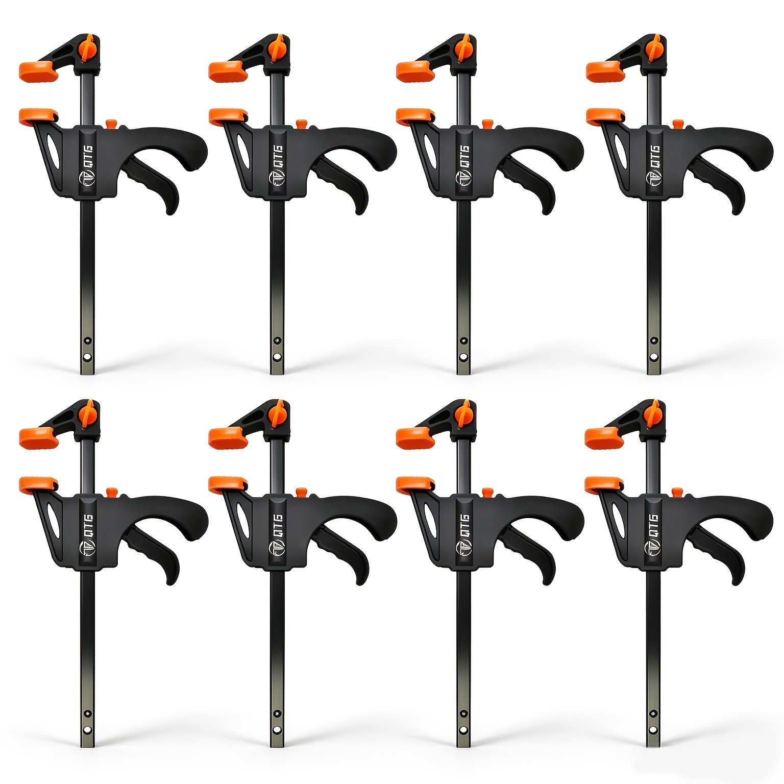 TEMU 8pcs Qtg 4-inch Mini Woodworking Work Clamps, Quick Release Clamps, Woodworking Rod Clamps, Vise Clamps, Suitable For Crafts And Wooden Bonding