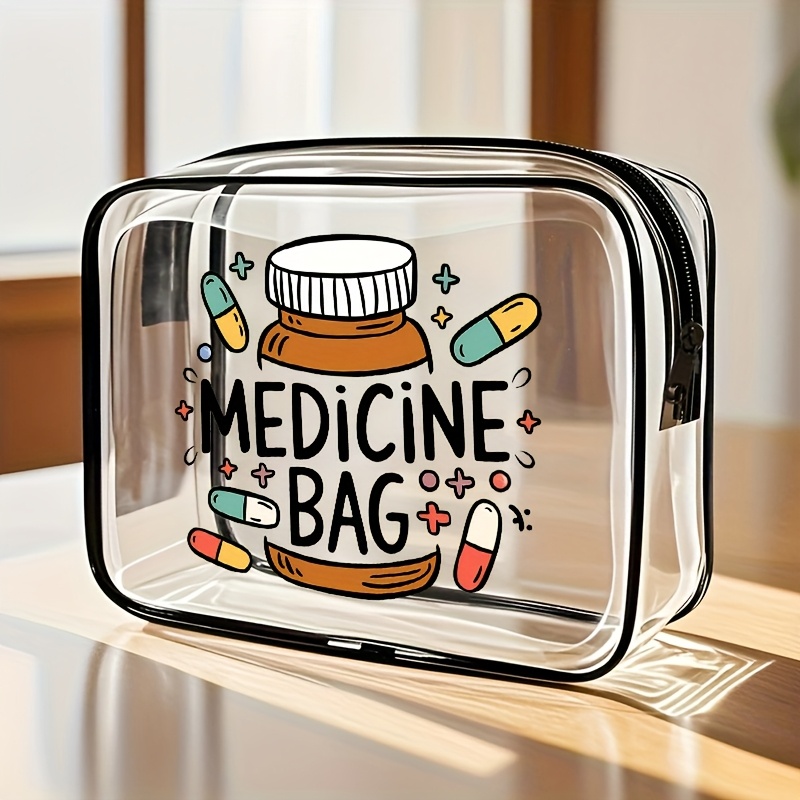 transparent casual handbag suitable for   men and women   used as a makeup pouch toiletry bag storage pouch etc a convenient portable small transparent bag   serves as a toiletry bag with zipper closure and carry handle a travel