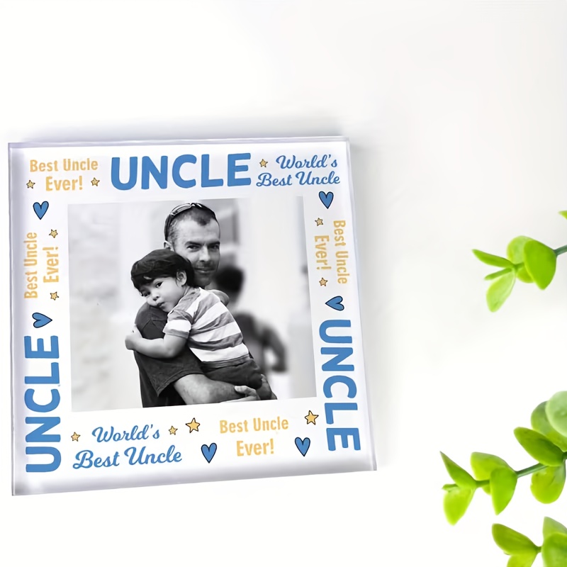TEMU 2d Flat, 2d Flat Personalized " To Love You" Acrylic Keepsake - Self- Name And Message, Gift For Uncle, Durable Indoor/outdoor Decor, No