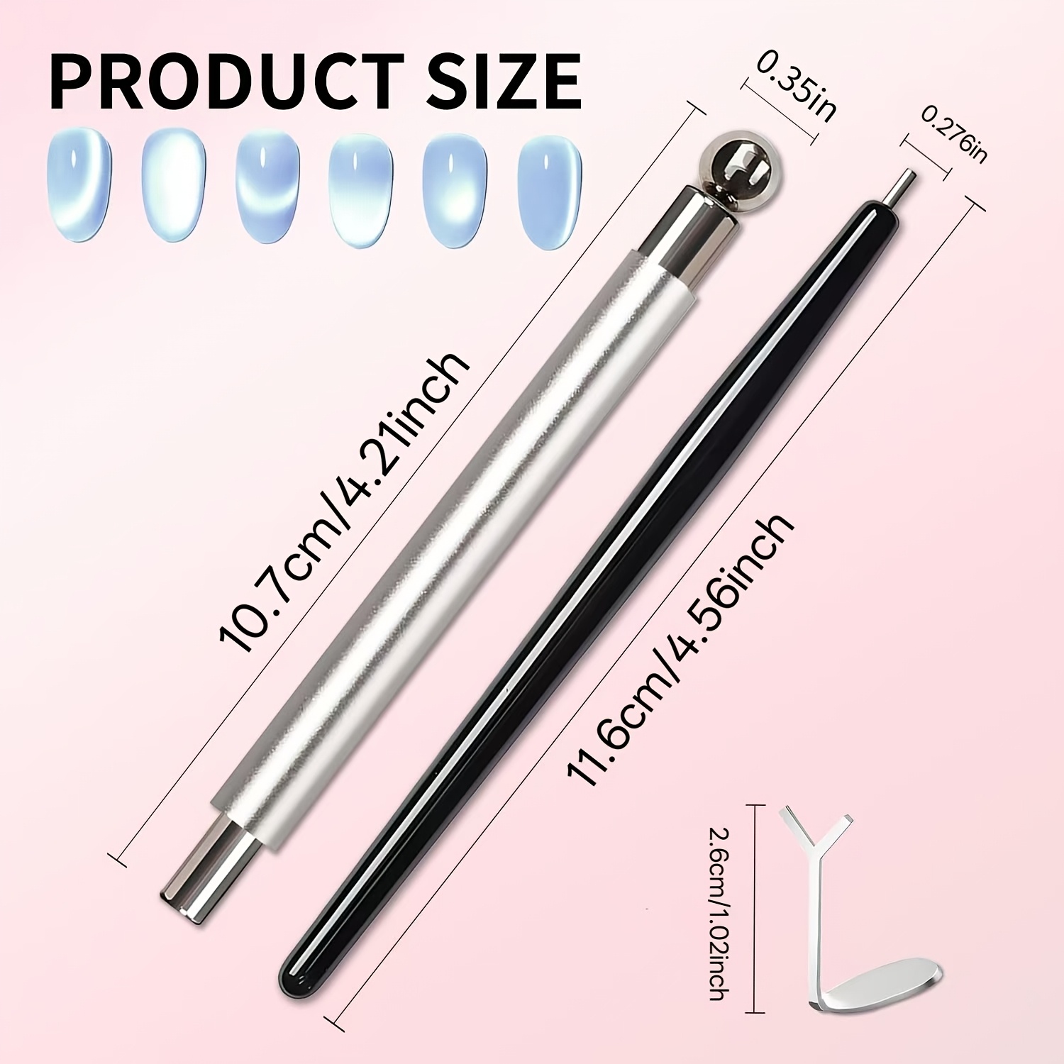 4pcs Cat Eye Nail Art Tool for Styling