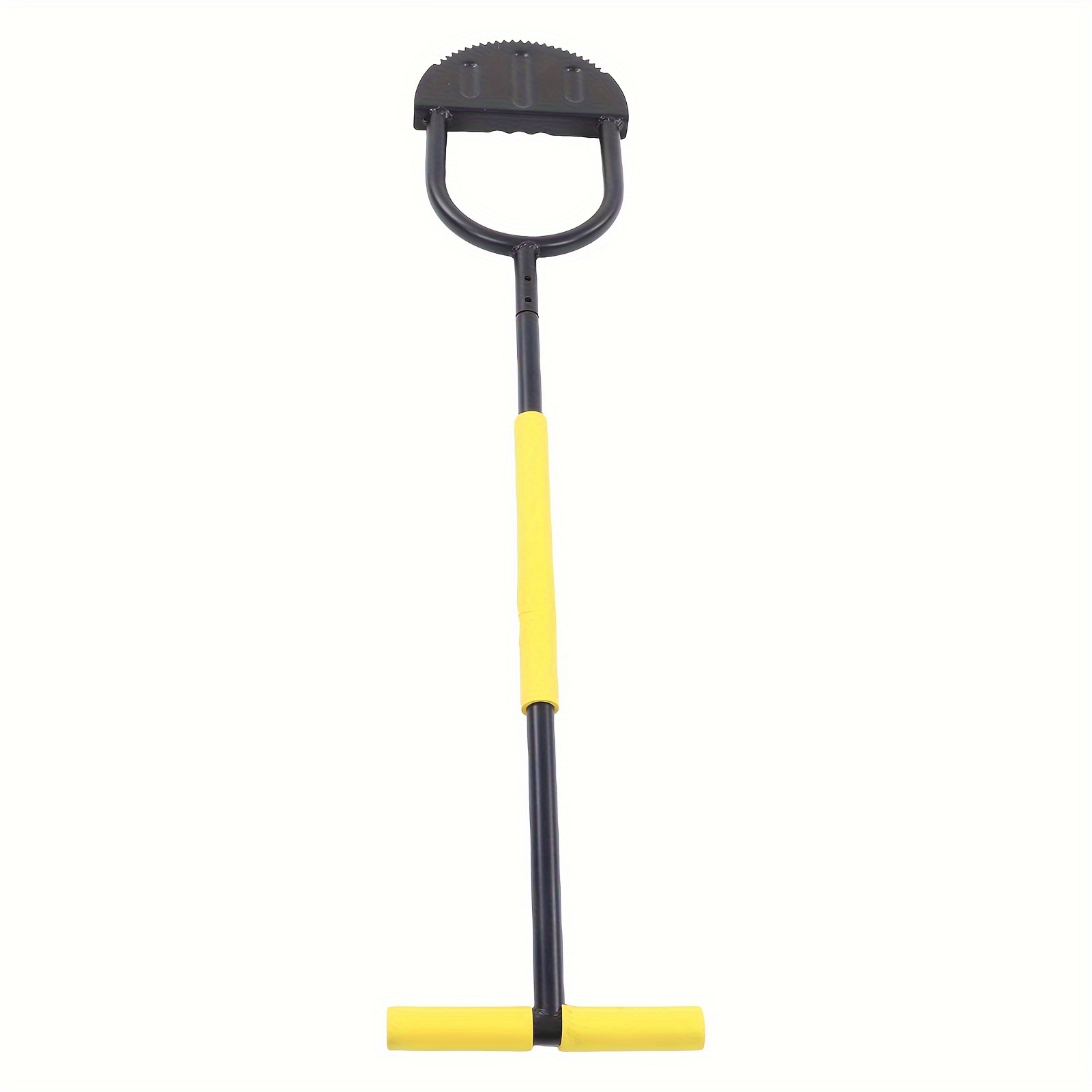 TEMU Saw-tooth Edger Lawn Tool, Half Moon Lawn Edger With , Sidewalk Grass Long Handled Step Edger, 46-inch Carbon Steel Manual Trimming Shovel For
