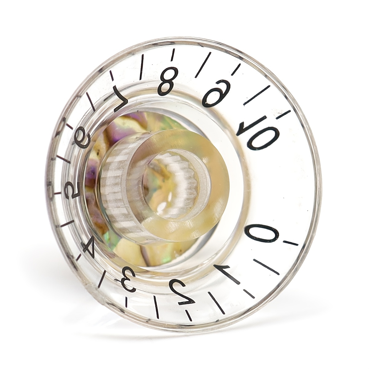 Transparent Black Volume Knob in The Shape of a Top Hat Shell