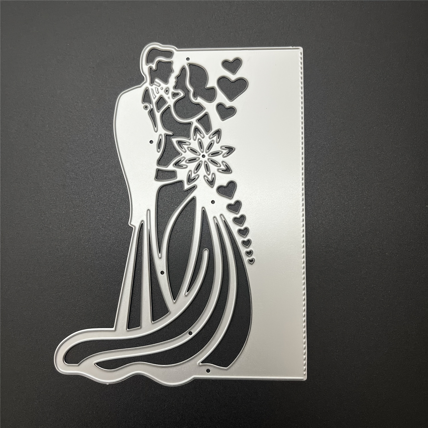 [autumn][wedding Anniversary][thanksgiving] 1pc Autumn Fall Thanksgiving 1pc Heart Groom Bride Invitation Engagement Greeting Card Cutting Dies For Scrapbooking Metal Cut Dies Artist Greeting Gards