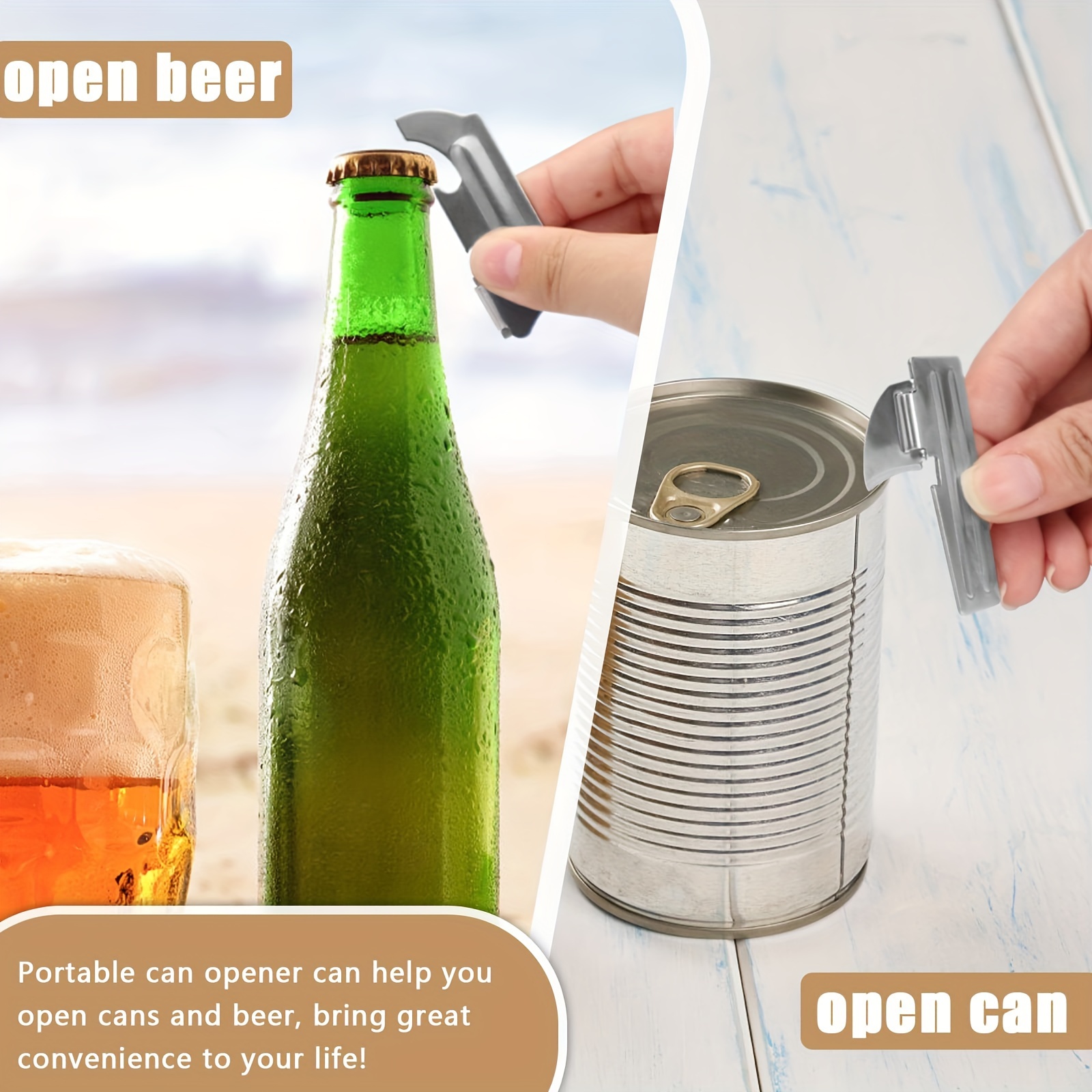 12pcs military style can openers camping can openers p 38 p 51 and p 57 stainless steel can opener powerful can opener multifunctional beer bottle opener for seniors weak hands manual can opener for home kitchen restaurant kitchen gadgets