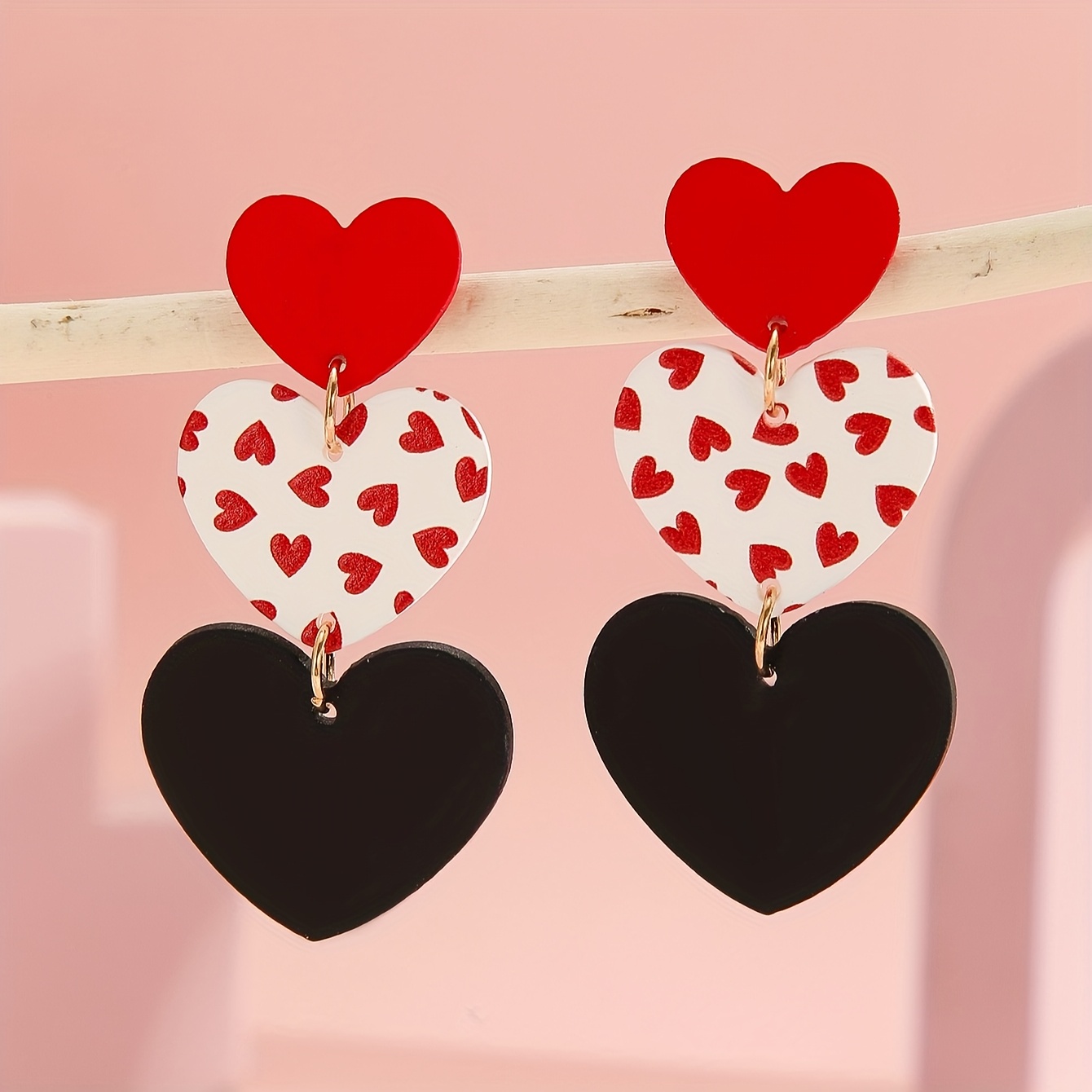 

1 Pair Of Drop Earrings Acrylic Pick A Daily Outfits Party Accessories Valentine's Day Decor