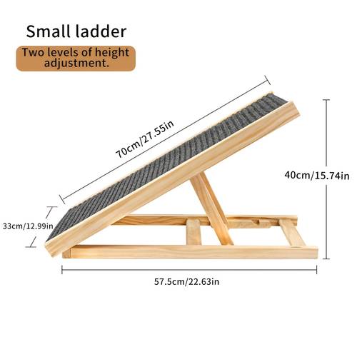 70cm 100cm adjustable pet stair folding non slip climbing ladder height adjustable ramp portable pet step ladder with stable structure safe anti slip design for small medium pets help elderly injured pets access sofa bed car