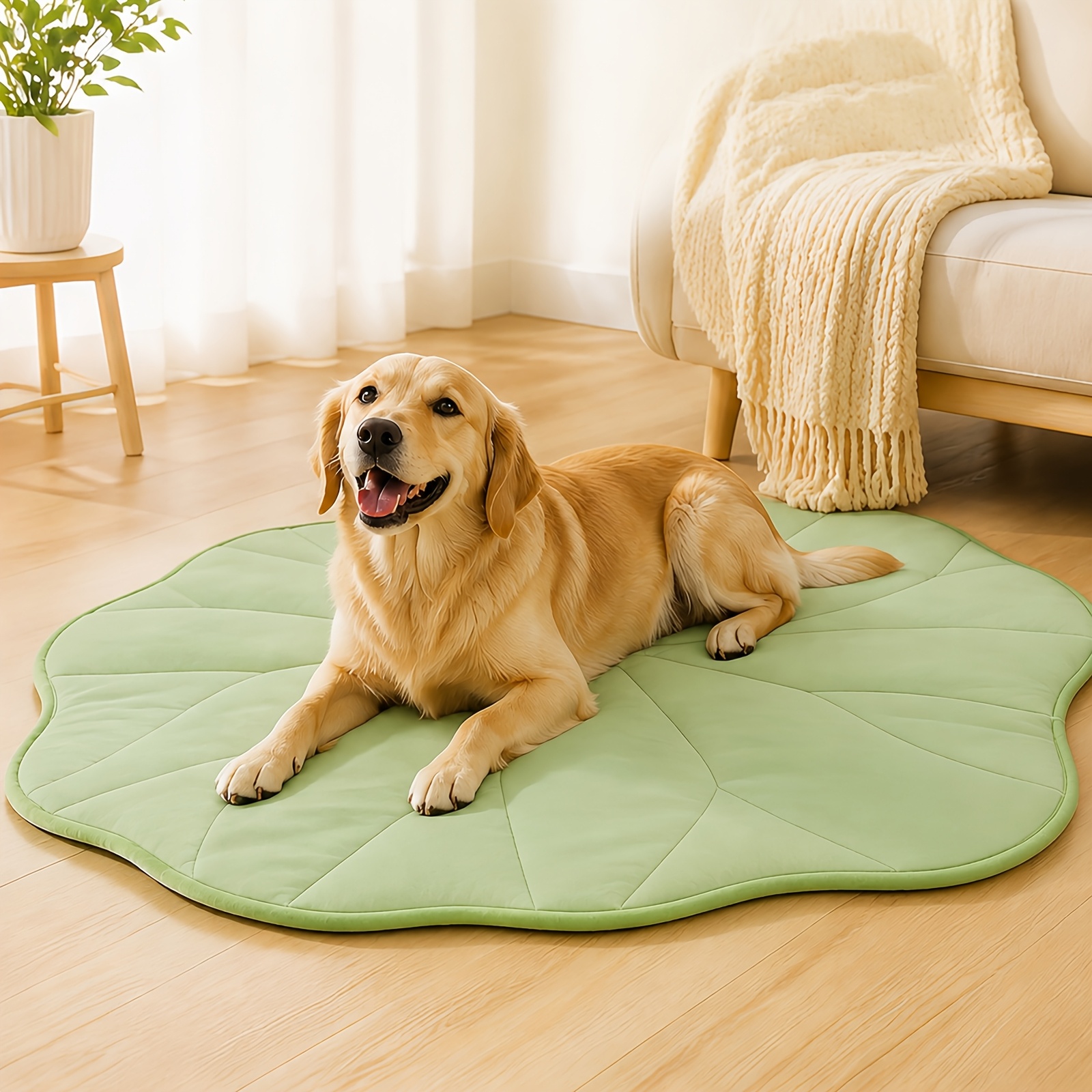 Image of Dog Bed Mat, Reversible Crate Pad, Machine Washable For Small Dogs, Ultra Soft, -sided Cool/warm, Machine Washable Kennel Mat For Small Dogs, Cute Travel Bed