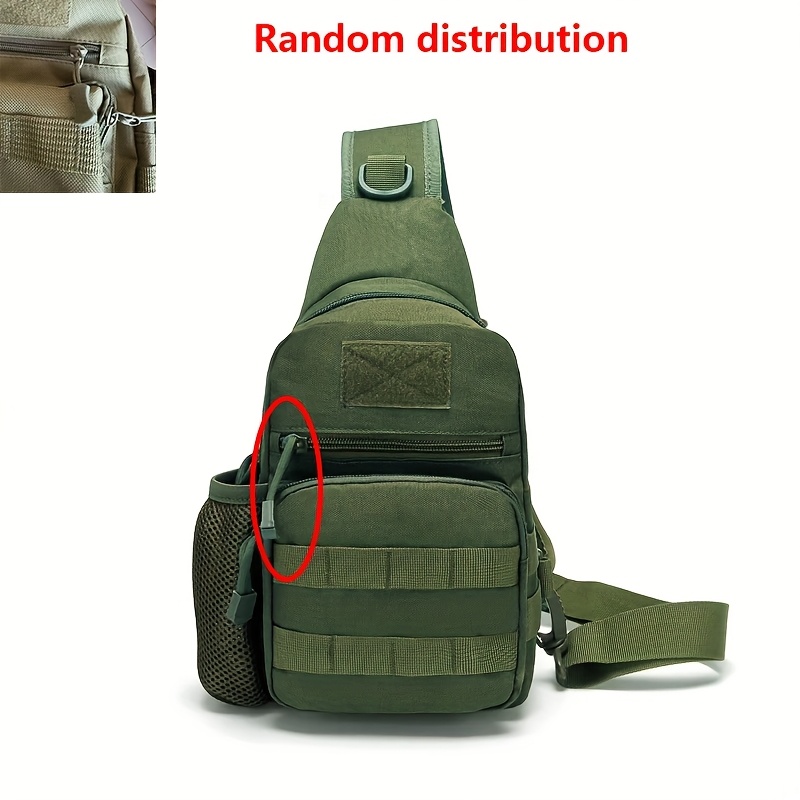 TEMU Tirador de cremallera aleatorio, colocación de bolsillo lateral y forro. Bolso de pecho de moda para mujer para exteriores, de teléfono portátil