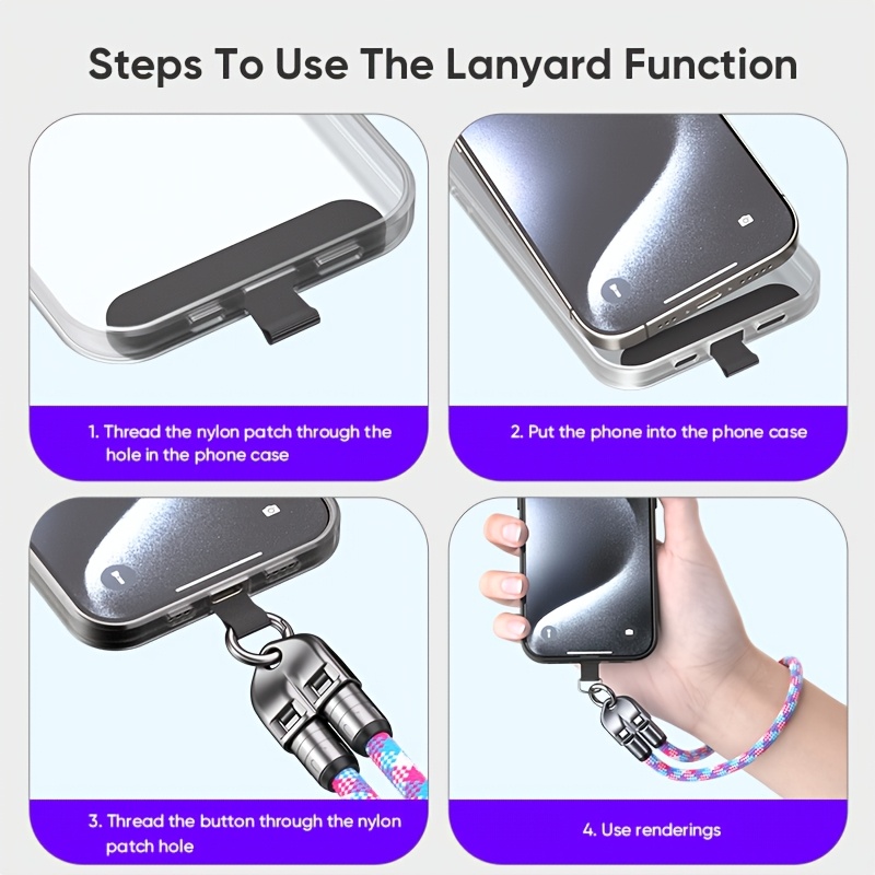 Type-C Lanyard Data Cable, Supports PD240W Fast Charging & Data Transfer